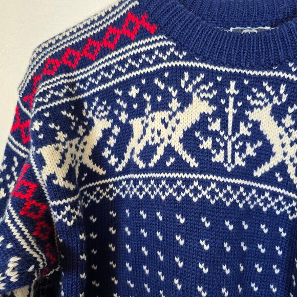 Vintage Dale of Norway Sweater Women's XS/S Reindeer Fair Isle Wool Nordic - Picture 3 of 10